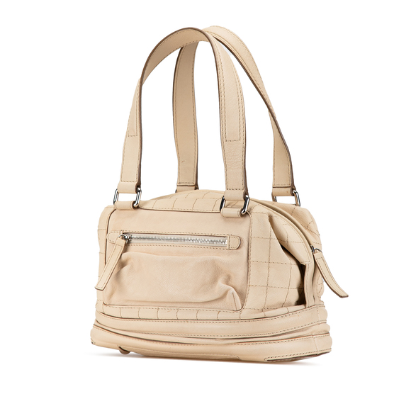 Pre-Loved Chanel Goatskin Square Stitch Essential Bowler - Picture 2 of 9